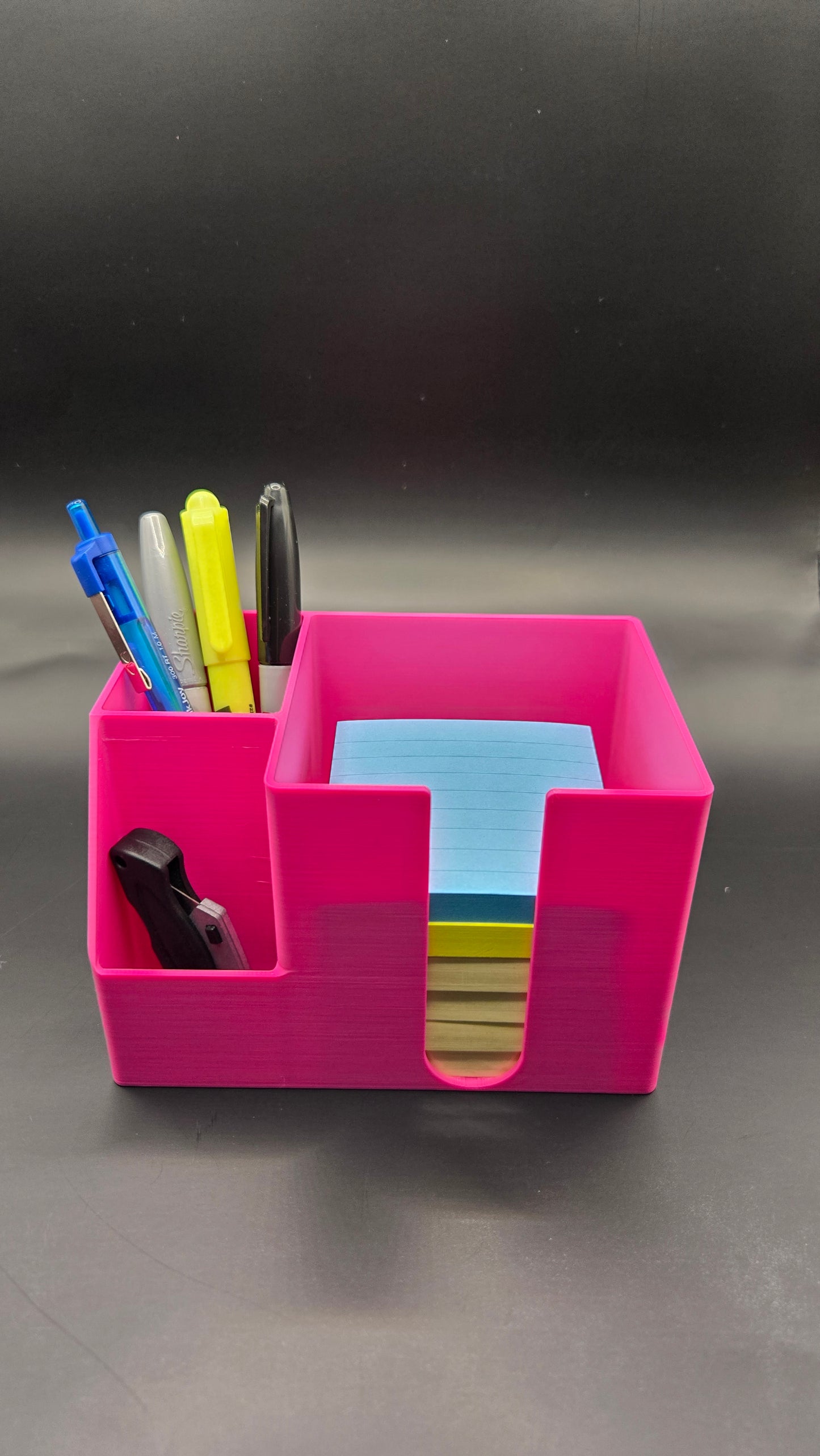 Post It Note and Pen Holder - Magenta