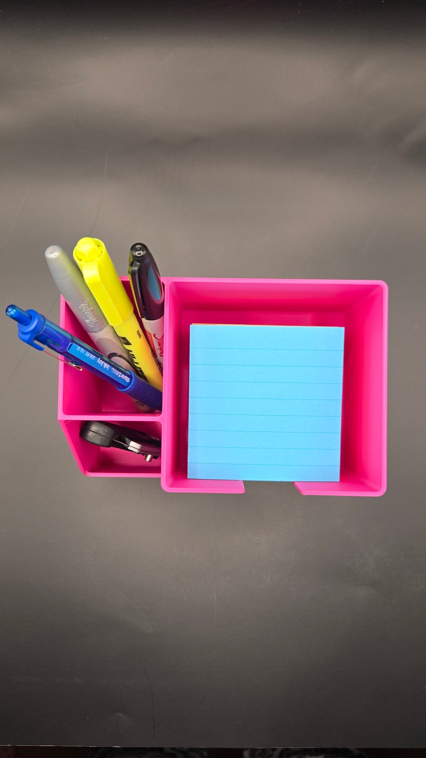 Post It Note and Pen Holder - Magenta