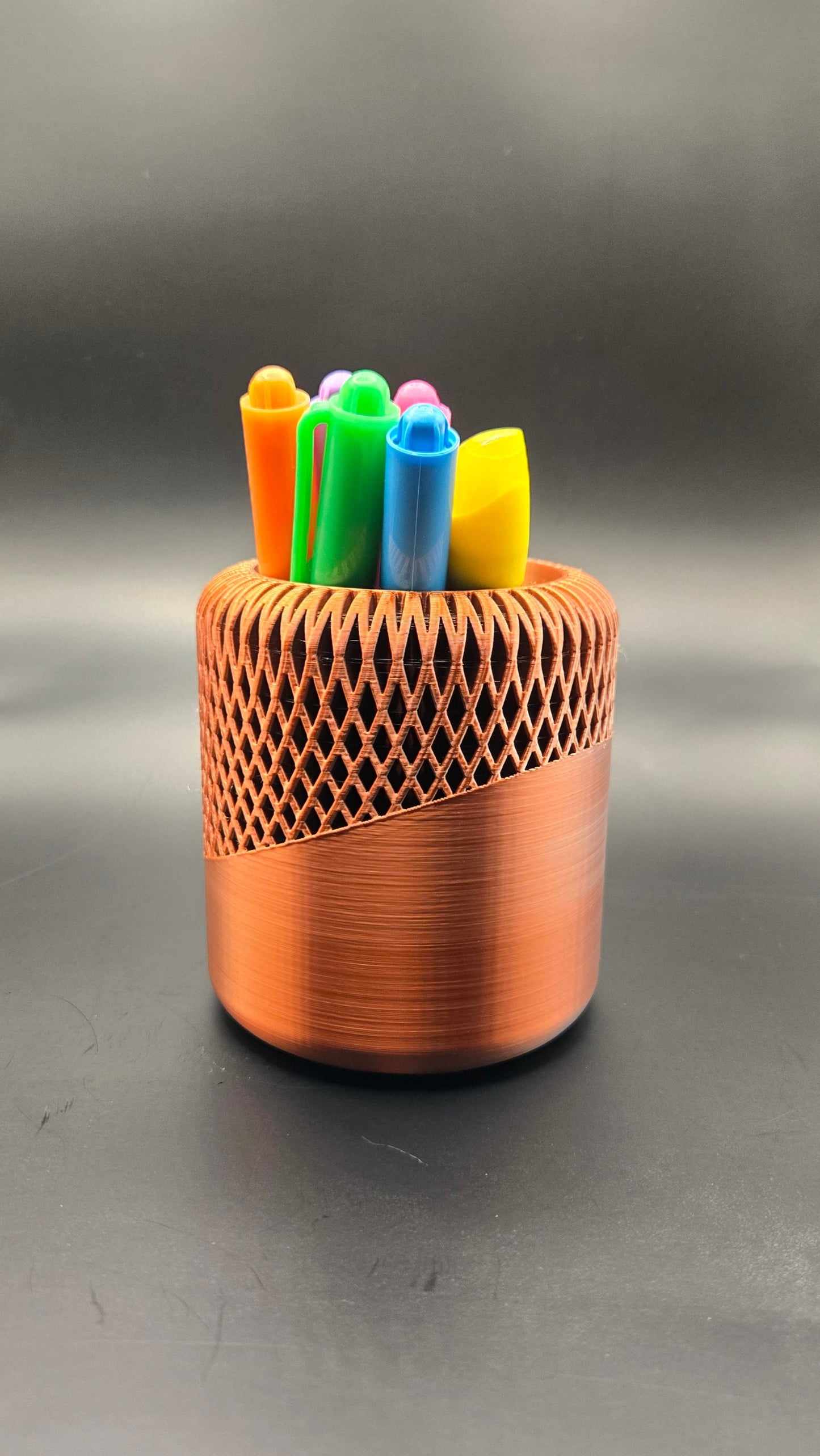 Japandi Pen Holder - Gold, Silver, Copper Mix