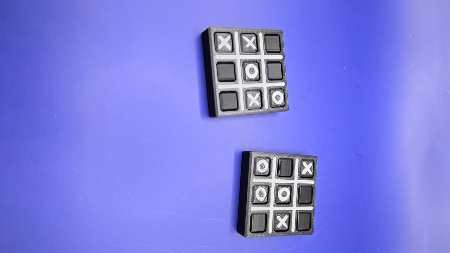 Tic Tack Toe Travel Game - Black and Grey