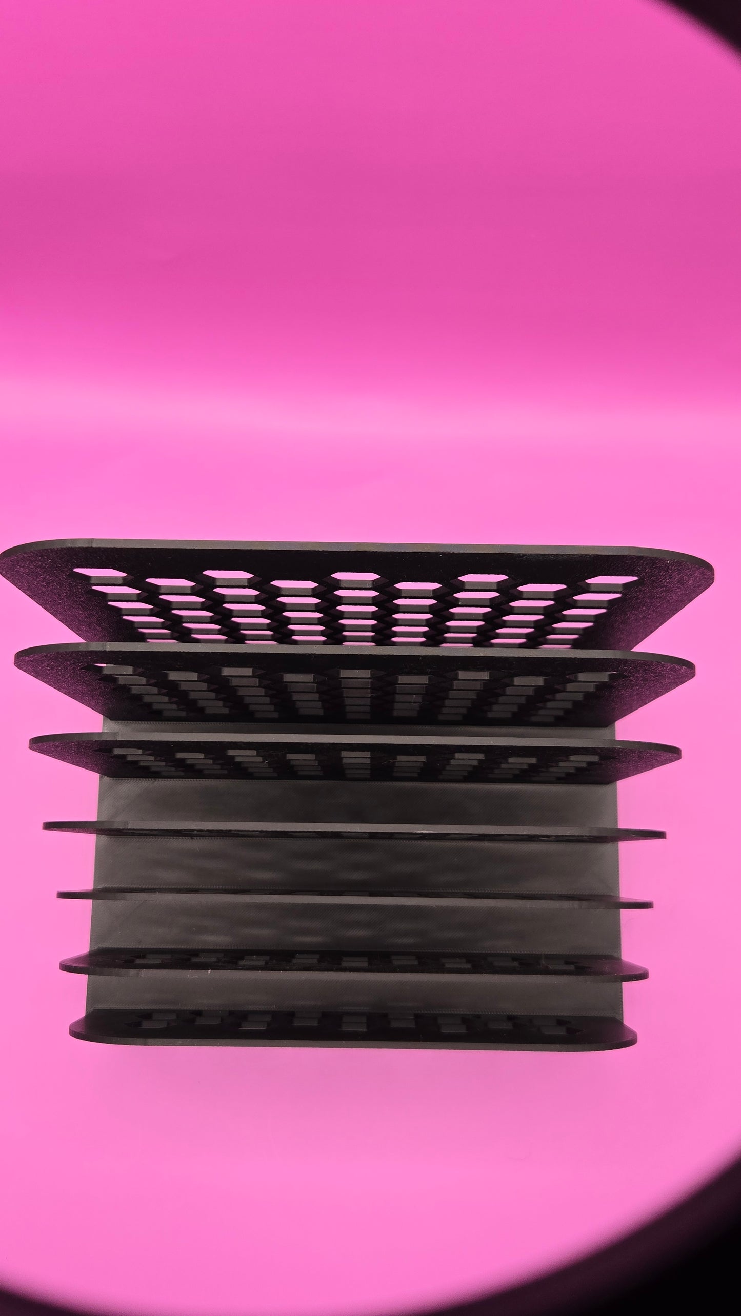 Letter Organizer, 6 Slots - Black