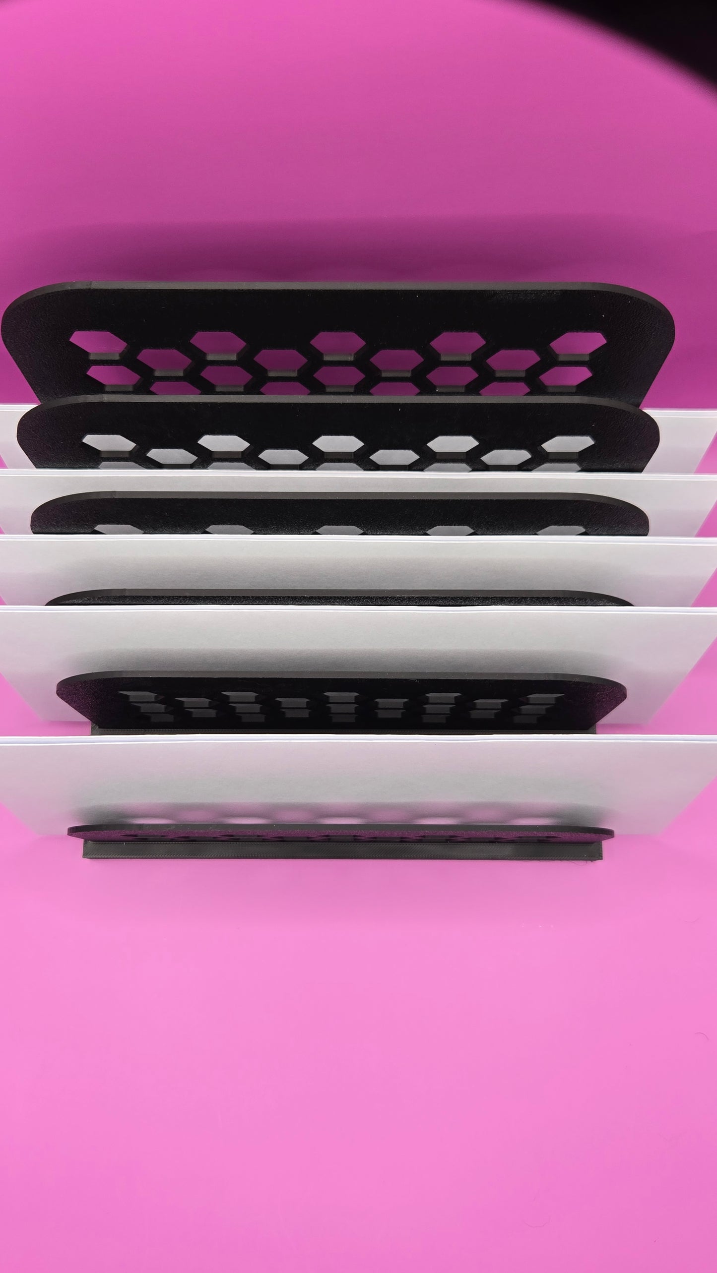 Letter Organizer, 6 Slots - Black