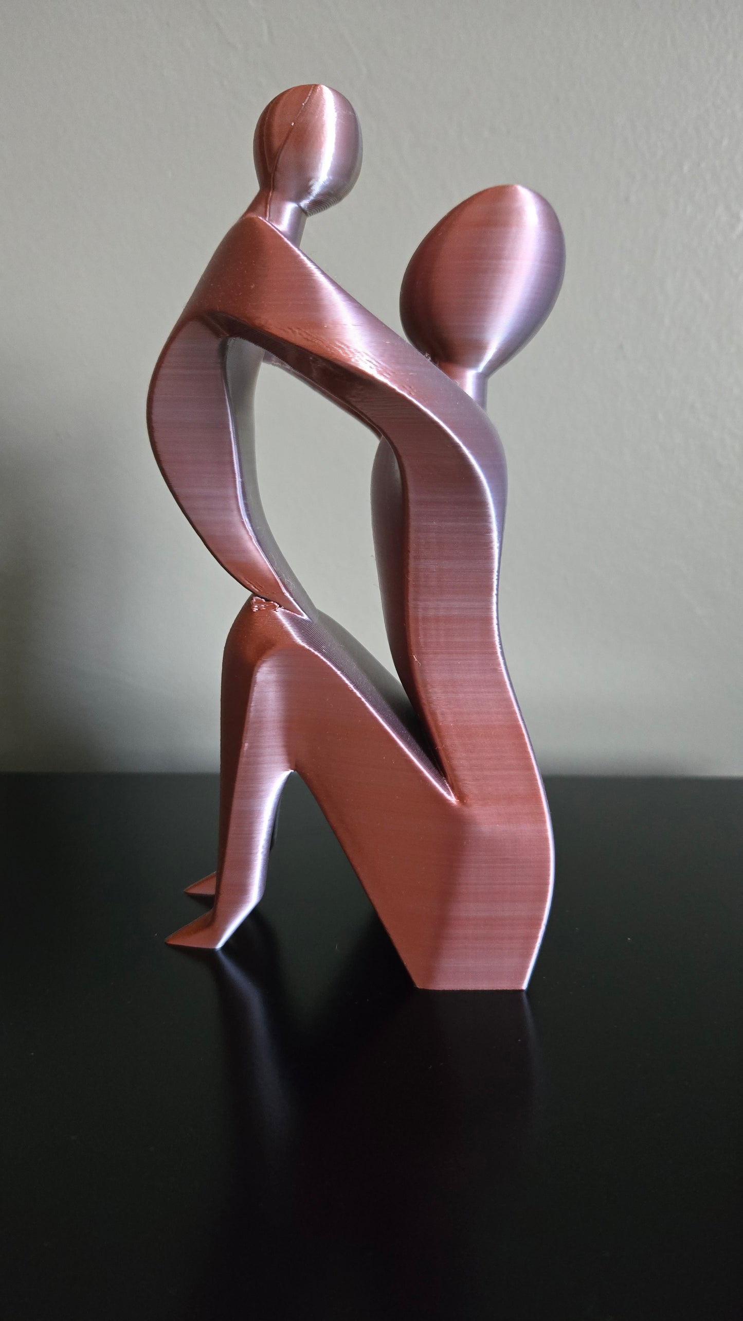 Mama w/ Child Sculpture - Gold, Silver, Copper Mix