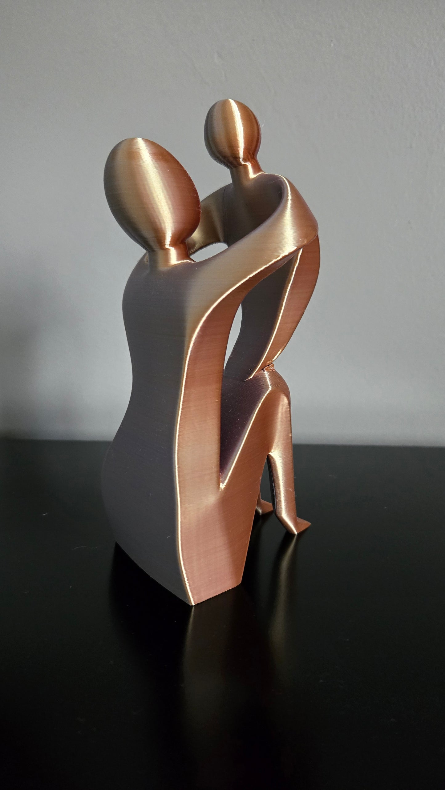 Mama w/ Child Sculpture - Gold, Silver, Copper Mix