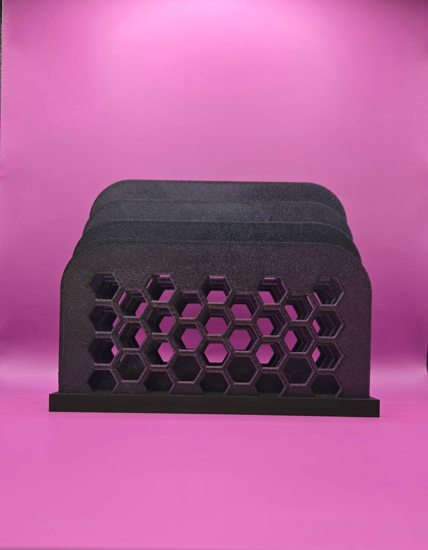 Letter Organizer, 3 Slots - Purple Slots and Black Base