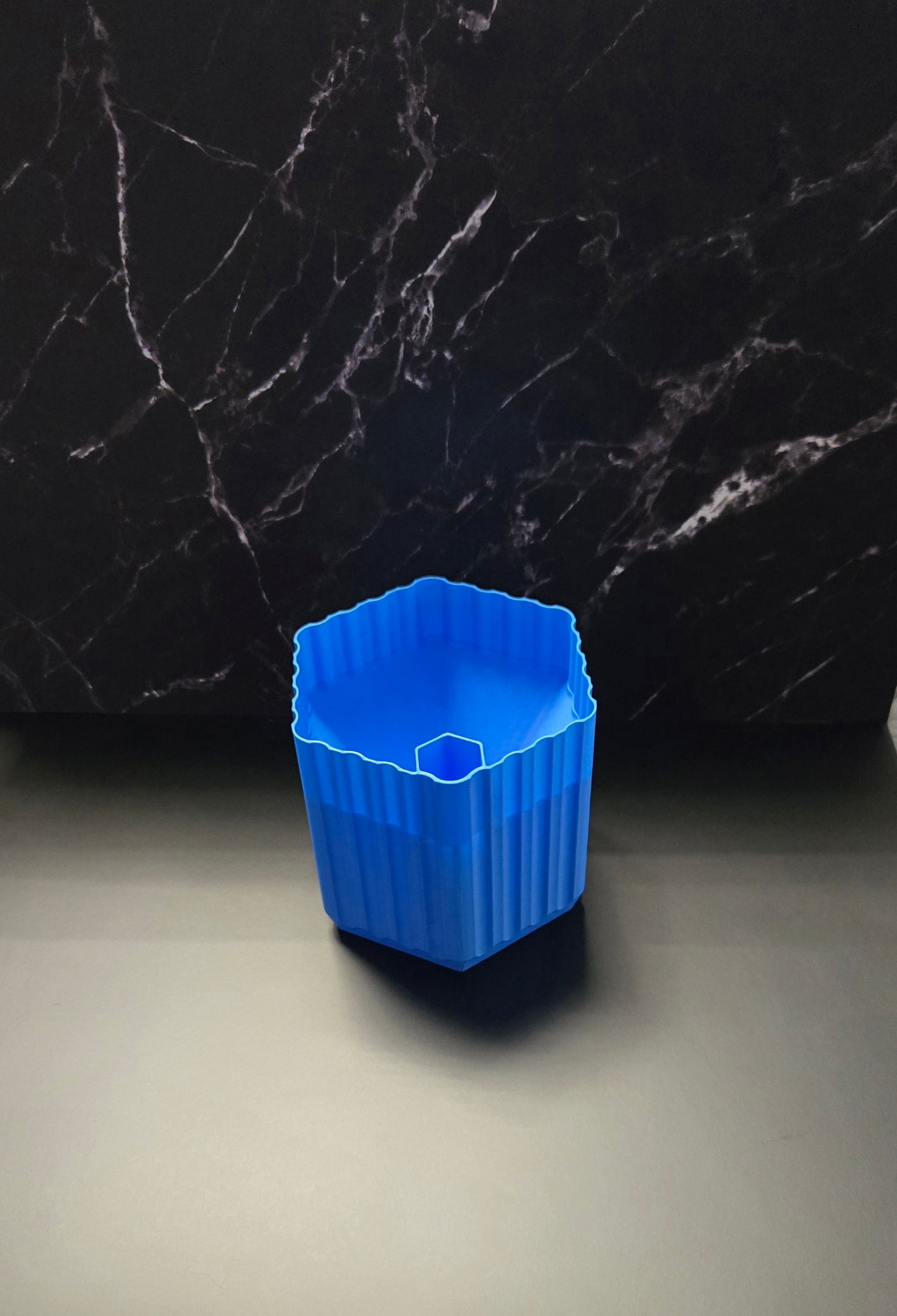 Small Self Watering Planter Pot - Blue