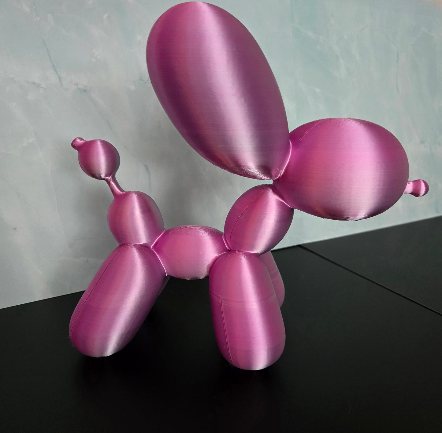 Medium Balloon Dog - Pink and Silver Mix