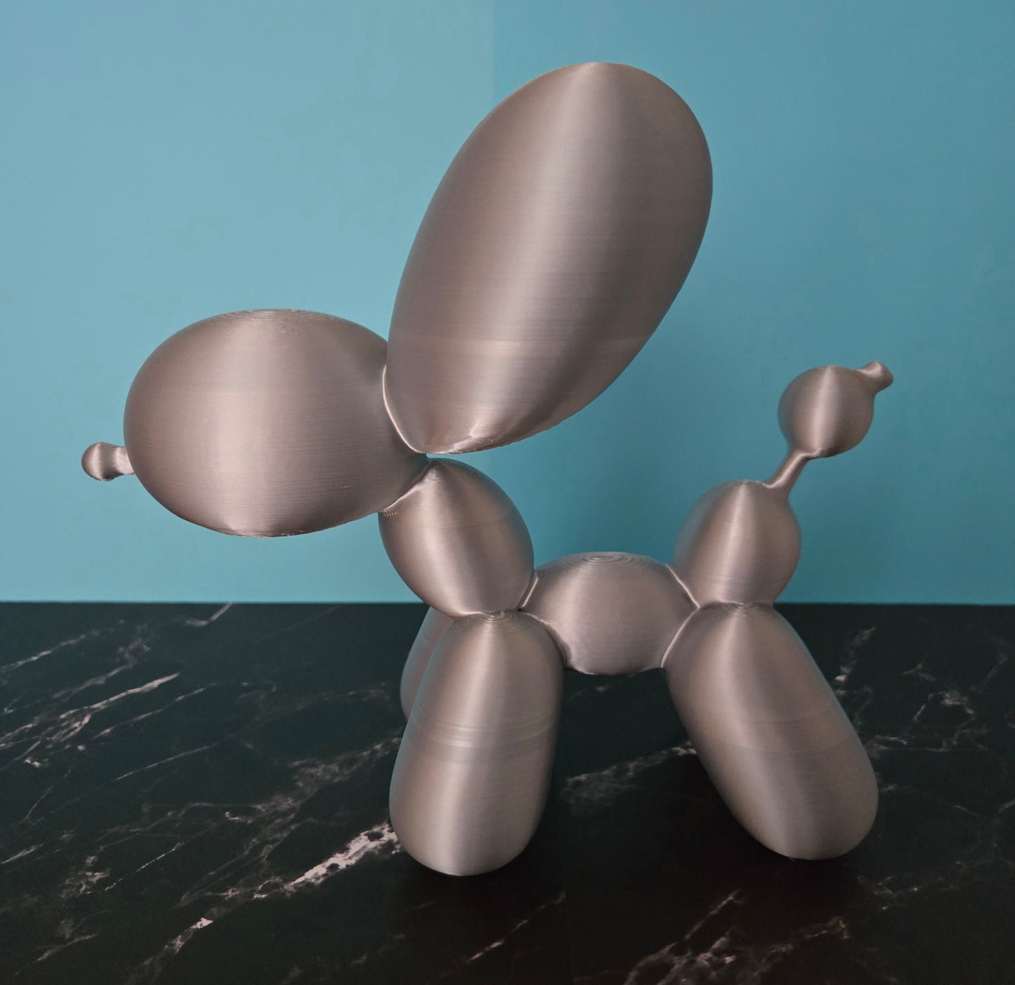 Extra Large Balloon Dog - Silver