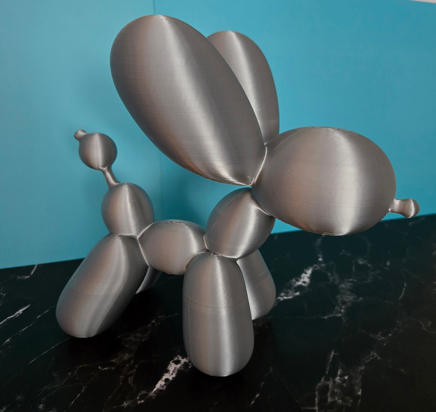 Extra Large Balloon Dog - Silver