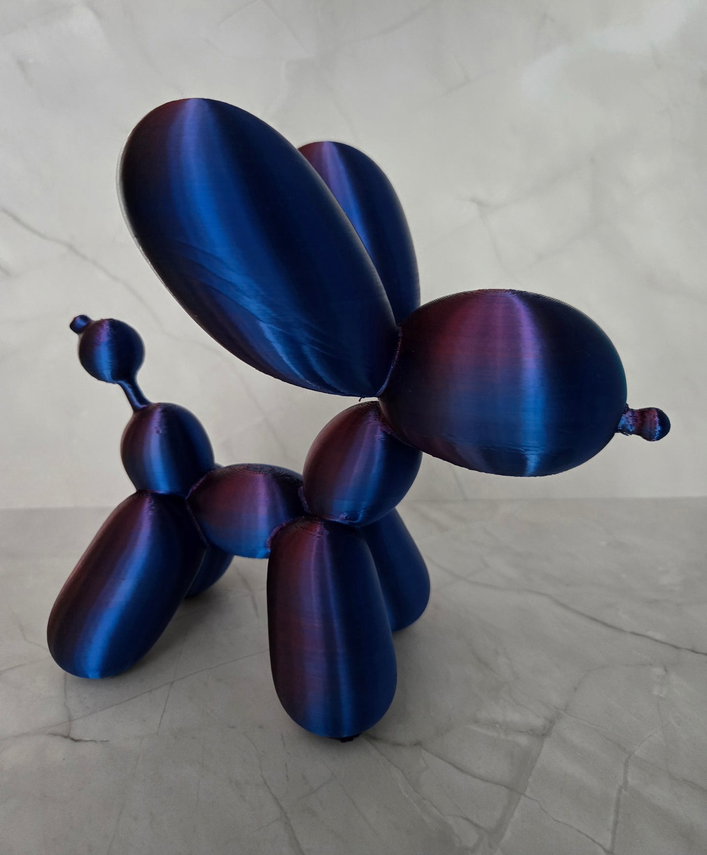 Large Balloon Dog - Blue and Red Mix