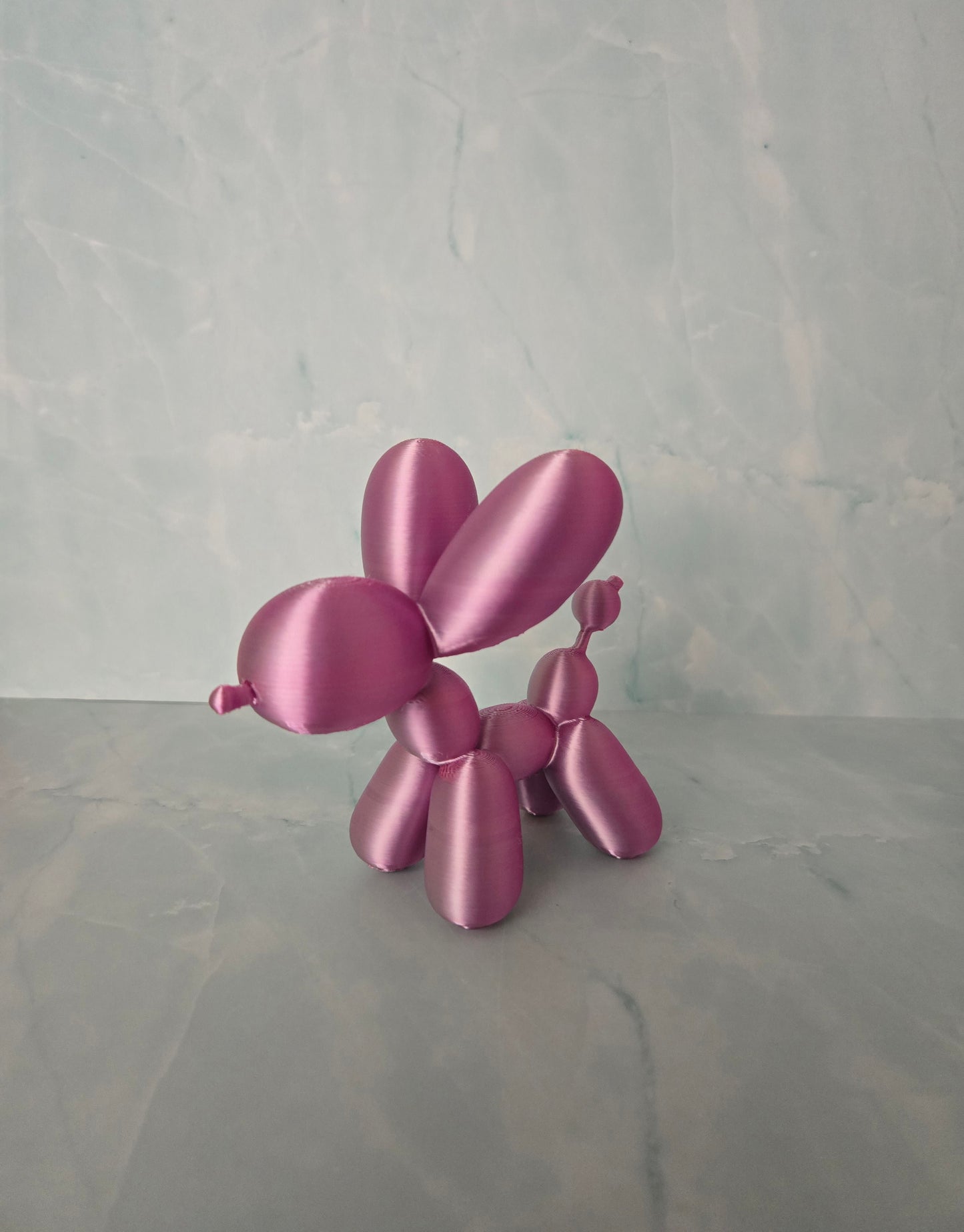 Small Balloon Dog - Pink and Silver Mix