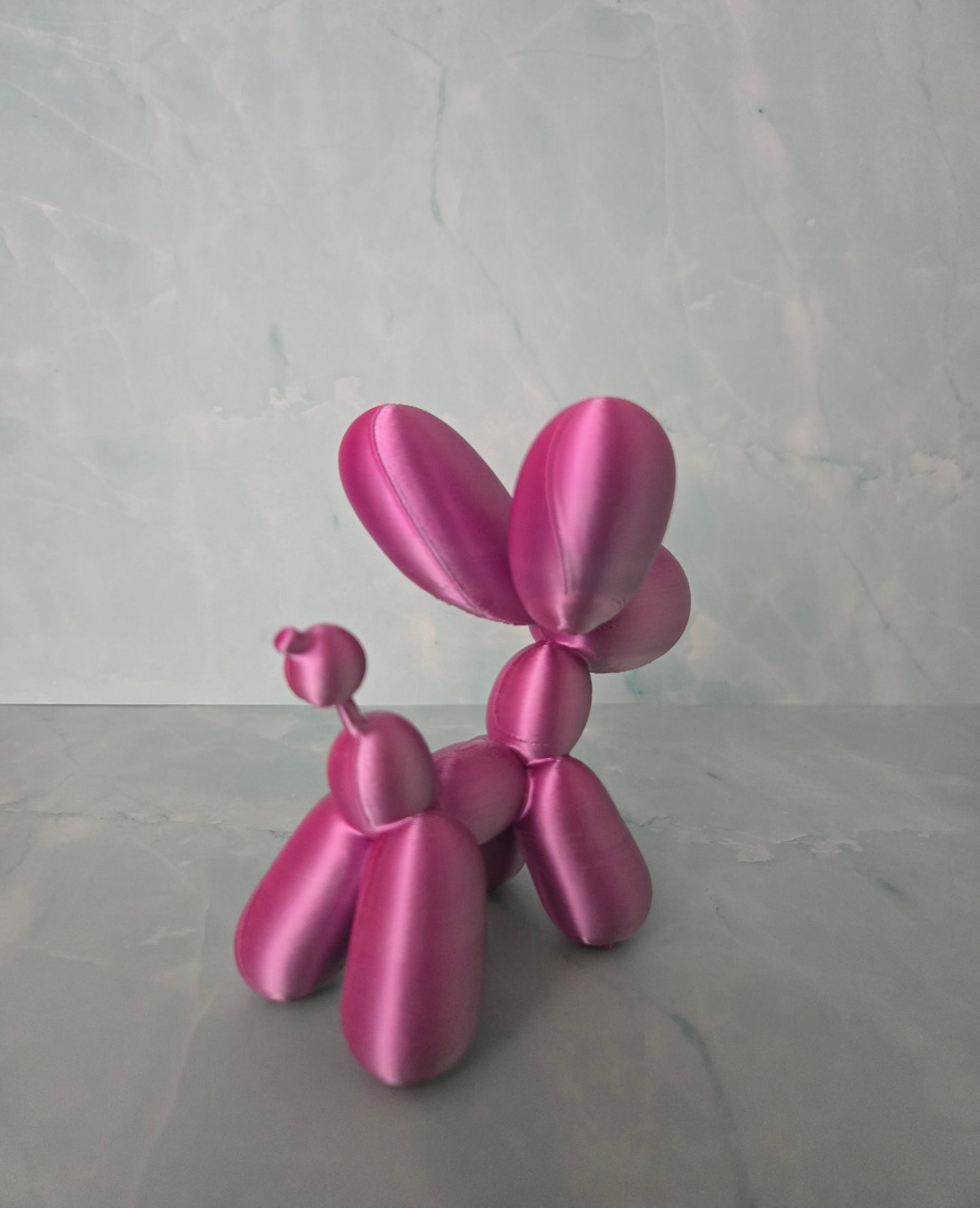 Small Balloon Dog - Pink and Silver Mix