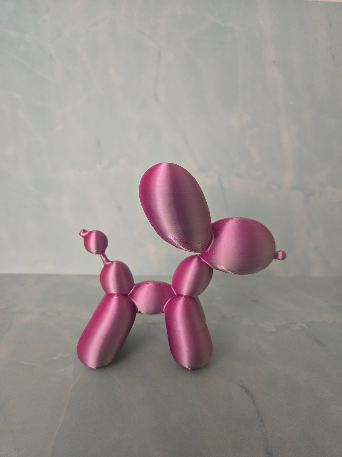 Small Balloon Dog - Pink and Silver Mix