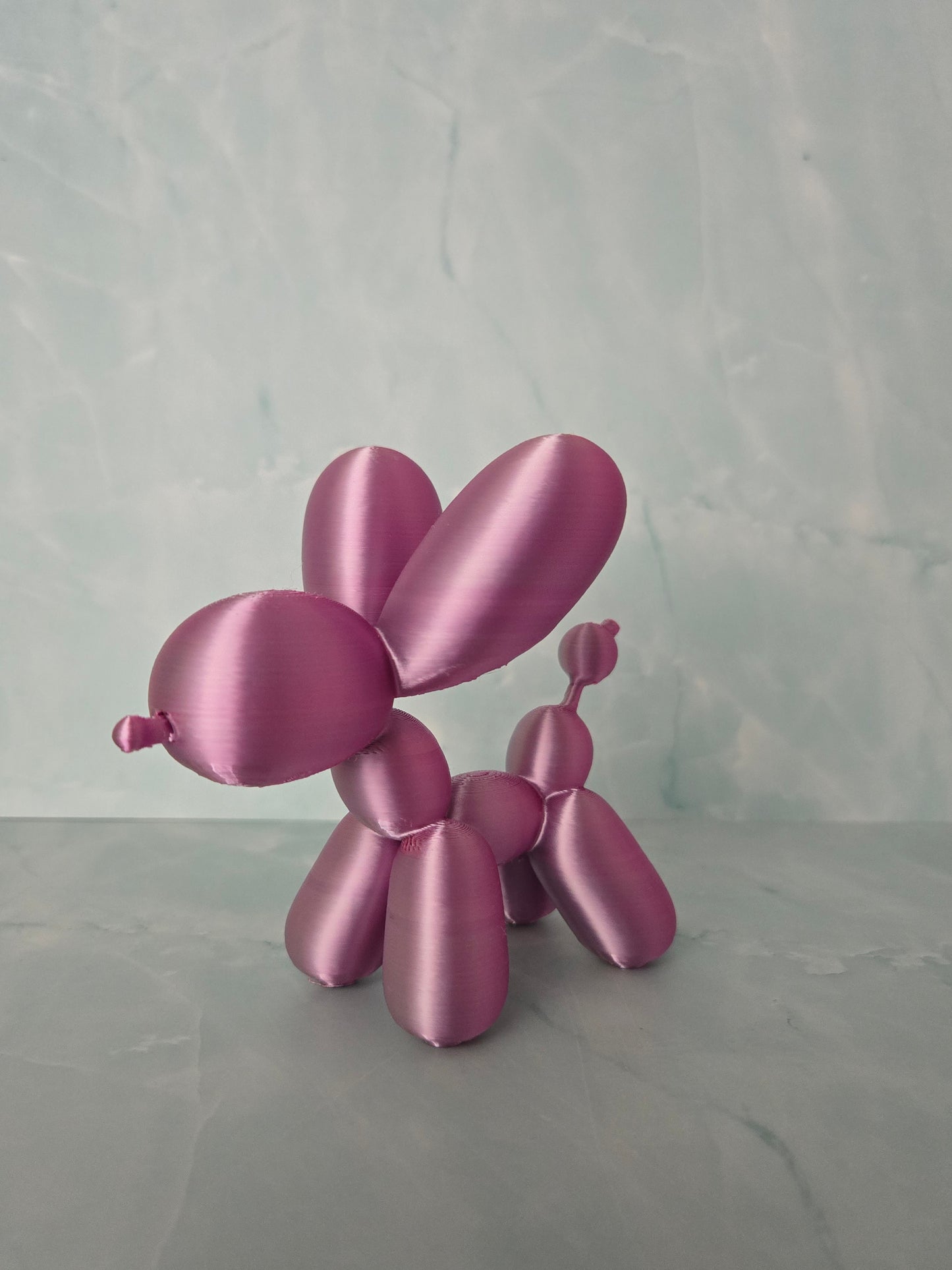 Small Balloon Dog - Pink and Silver Mix