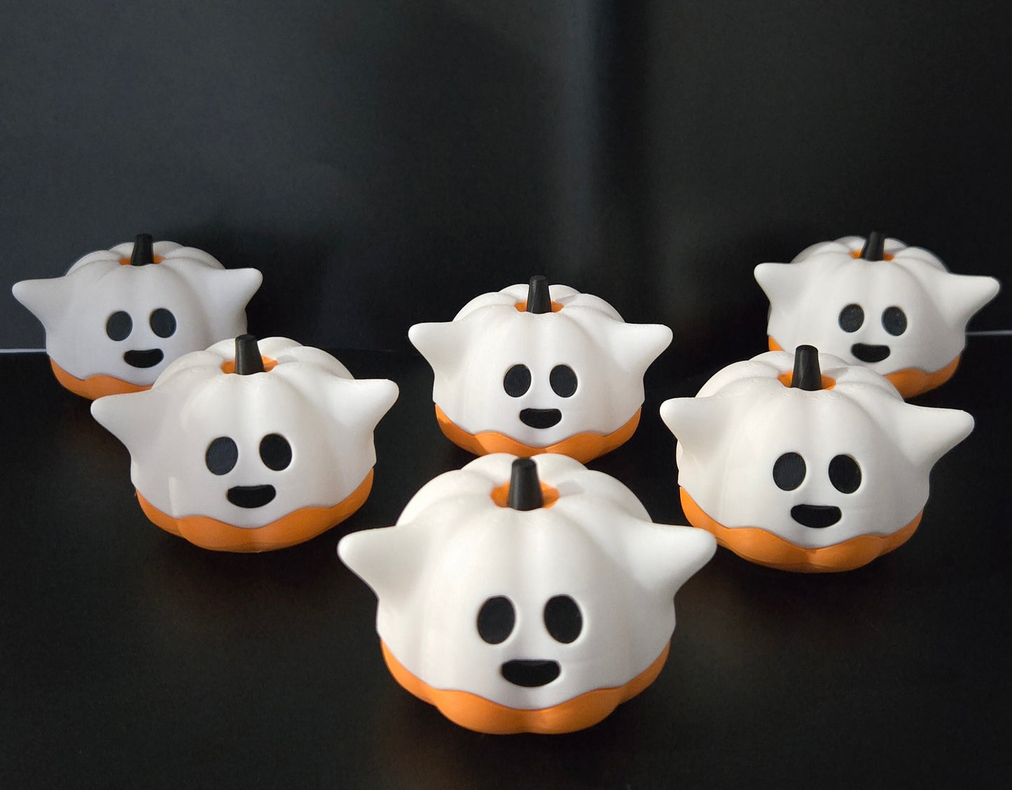 Set of 6 Ghost Pumpkins