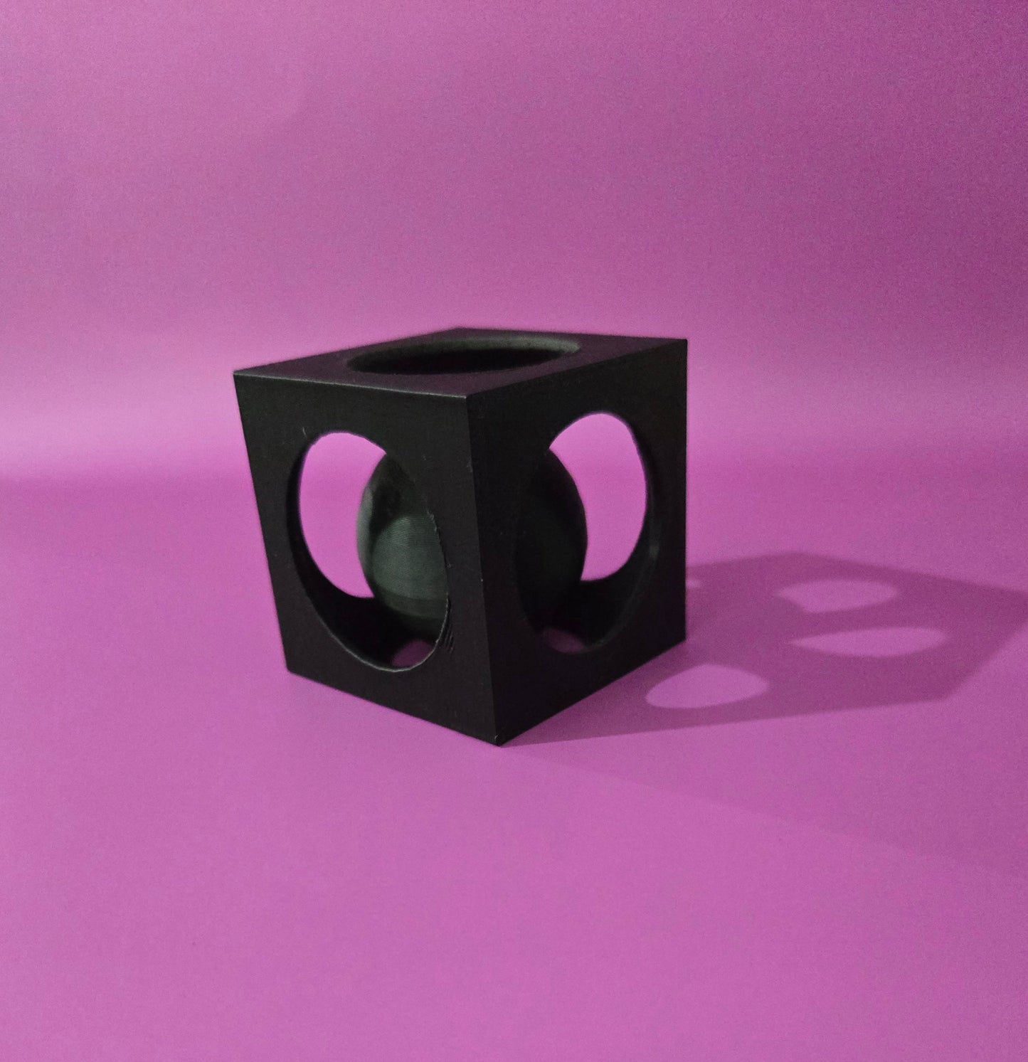 Ball in Cube Fidget Toy - Black