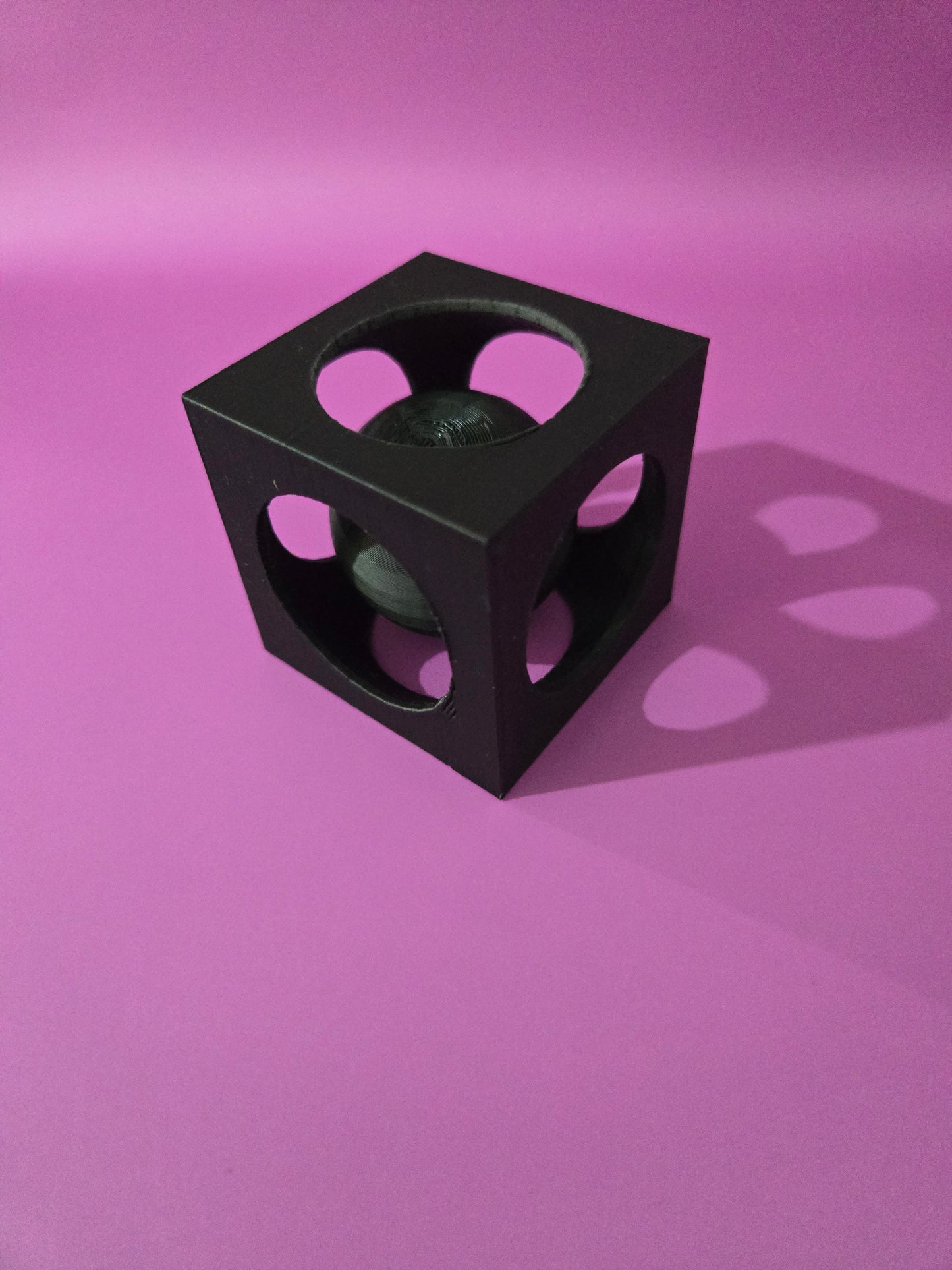 Ball in Cube Fidget Toy - Black