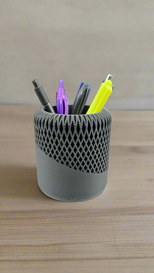 Japandi Pen Holder - Charcoal
