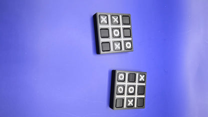 Tic Tack Toe Travel Game - Black and Grey