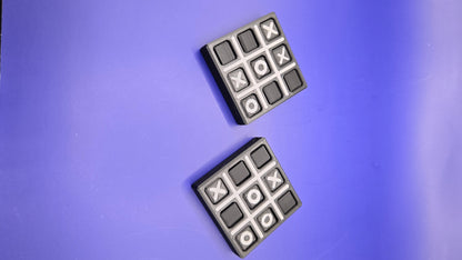 Tic Tack Toe Travel Game - Black and Grey