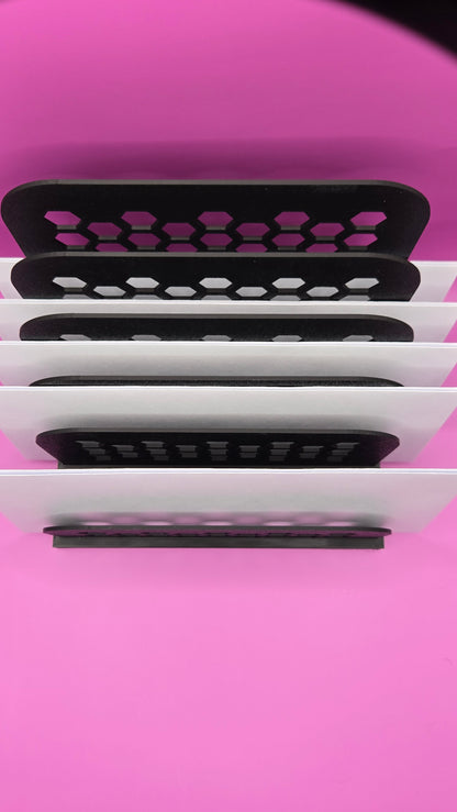 Letter Organizer, 6 Slots - Black