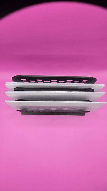 Letter Organizer, 3 Slots - Black