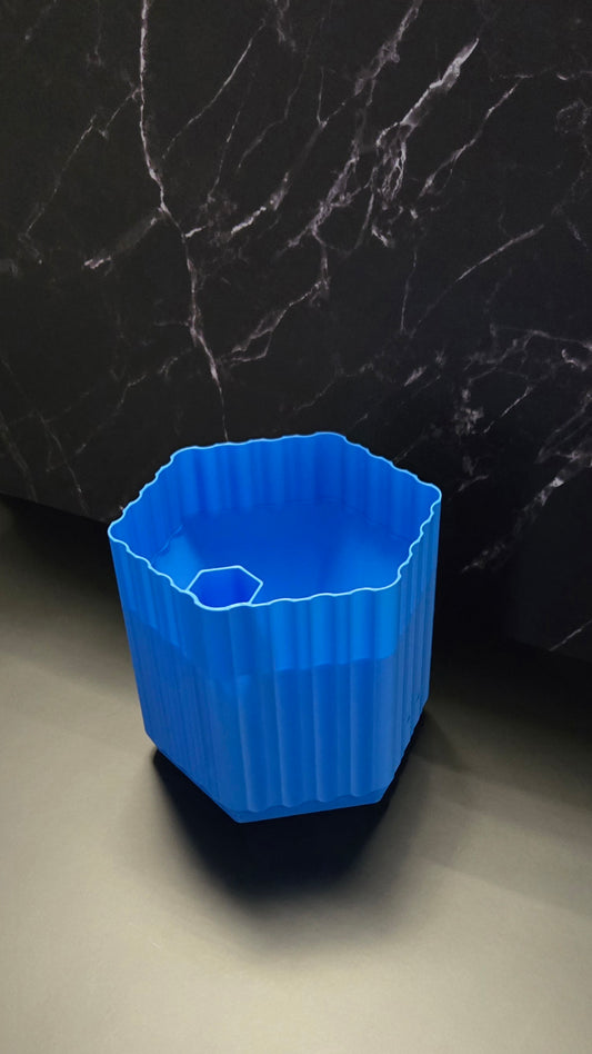 Small Self Watering Planter Pot - Blue