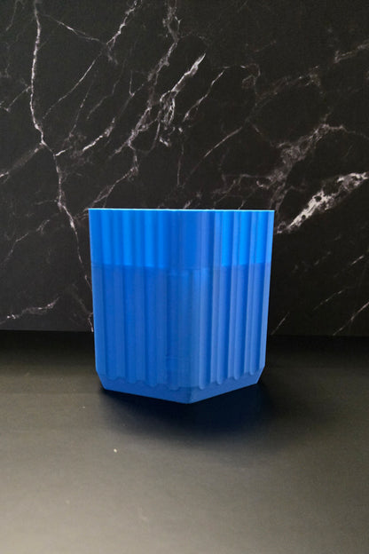 Small Self Watering Planter Pot - Blue