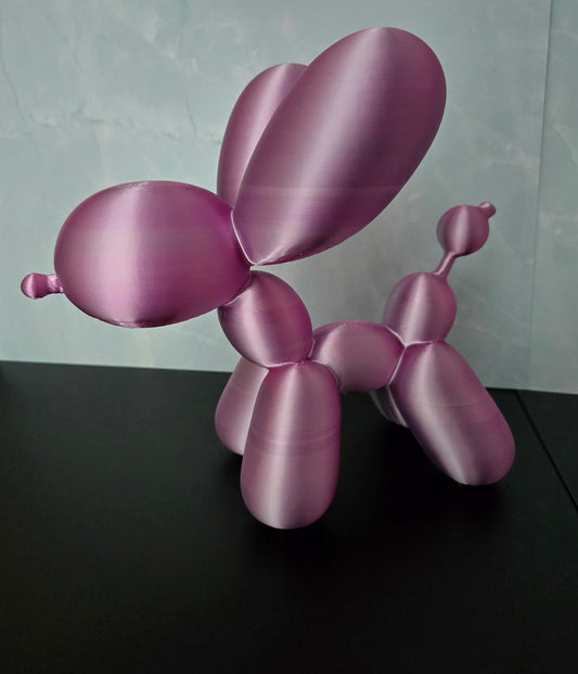 Extra Large Balloon Dog - Pink and Silver Mix