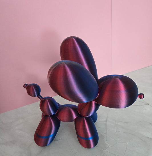 Extra Large Balloon Dog - Blue and Red Mix