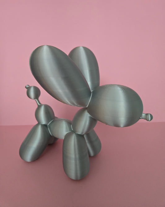 Large Balloon Dog - Silver