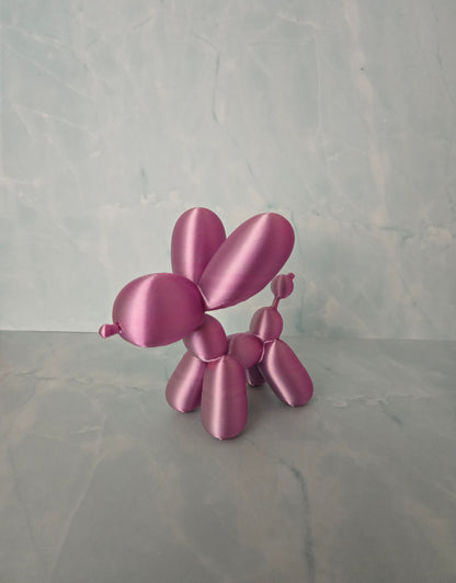 Small Balloon Dog - Pink and Silver Mix