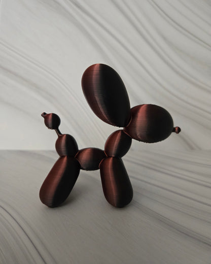 Small Balloon Dog - Black and Red Mix