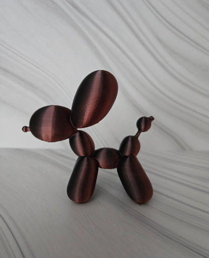 Small Balloon Dog - Black and Red Mix