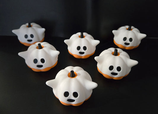 Set of 6 Ghost Pumpkins