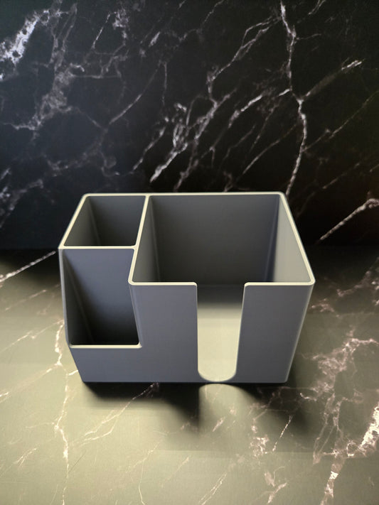 Post It Note and Pen Holder - Grey