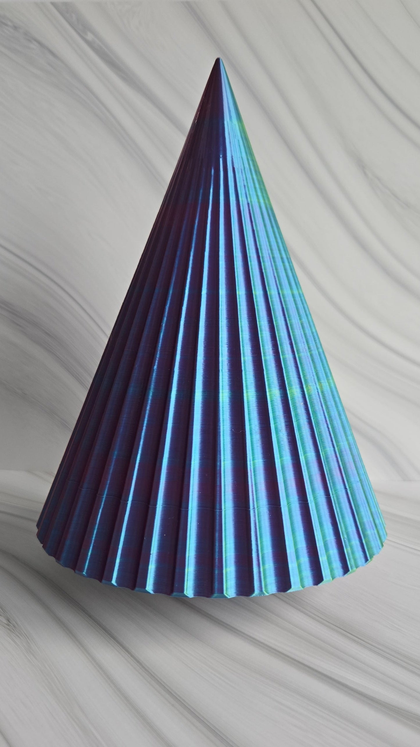 Holiday Tree Set of 4 - Blue, Yellow, Fuchsia Mix (Large Scalloped, Medium Lattice, Medium Diamond, and Medium Segmented)
