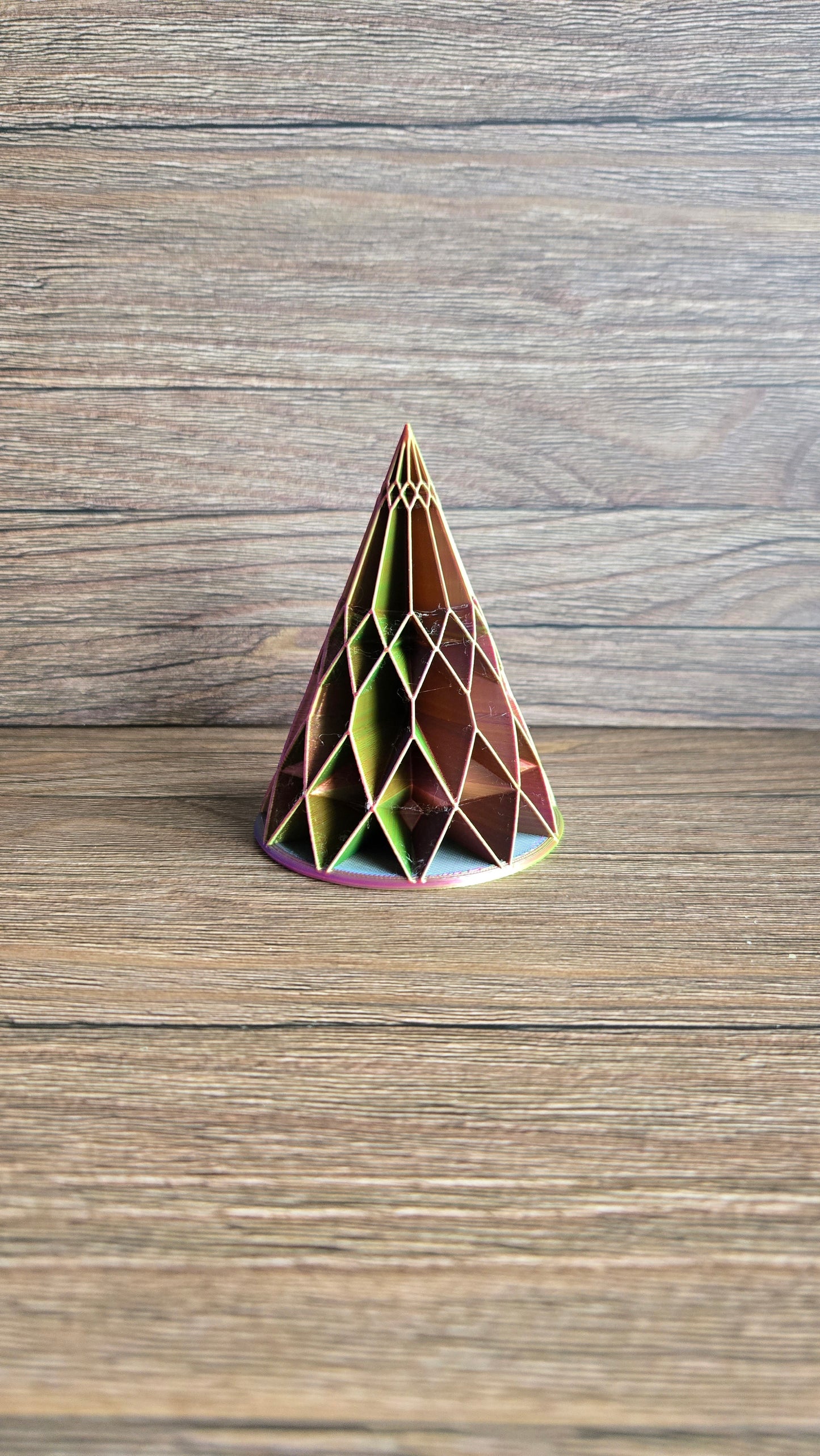 Holiday Tree Set of 4 - Blue, Yellow, Fuchsia Mix (Large Diamond, Medium Scalloped, Small Diamond, and Medium Segmented)