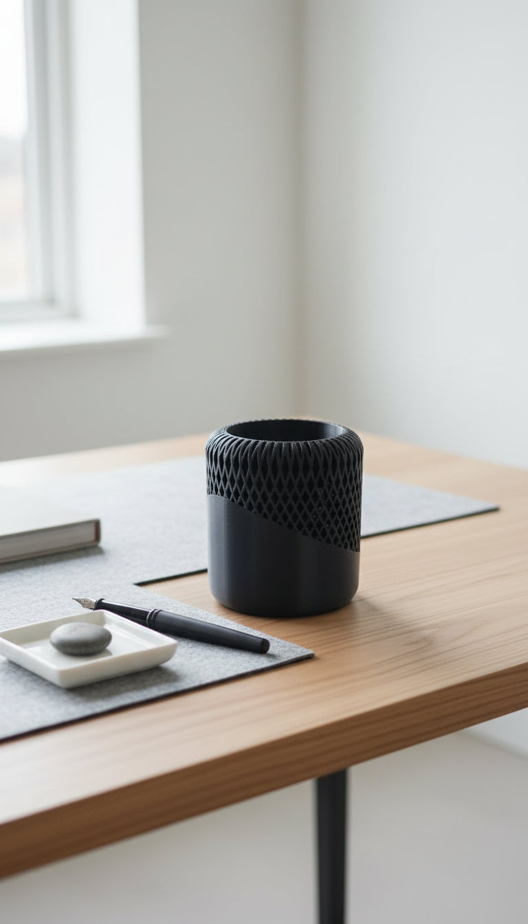 Japandi Pen Holder - Black