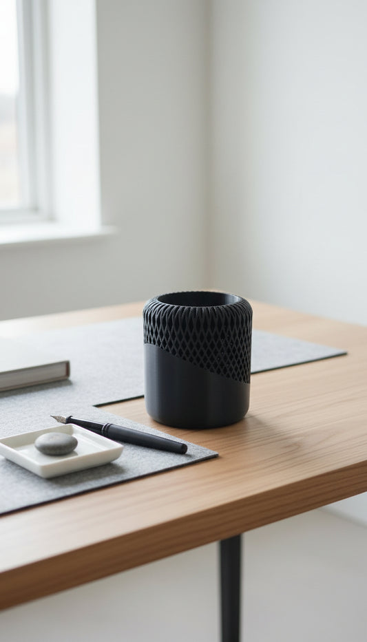 Japandi Pen Holder - Black