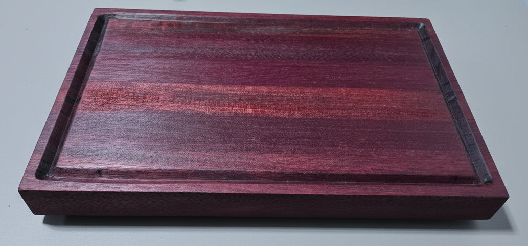 Large Rustic Cutting Board - Exotic Purple Heart