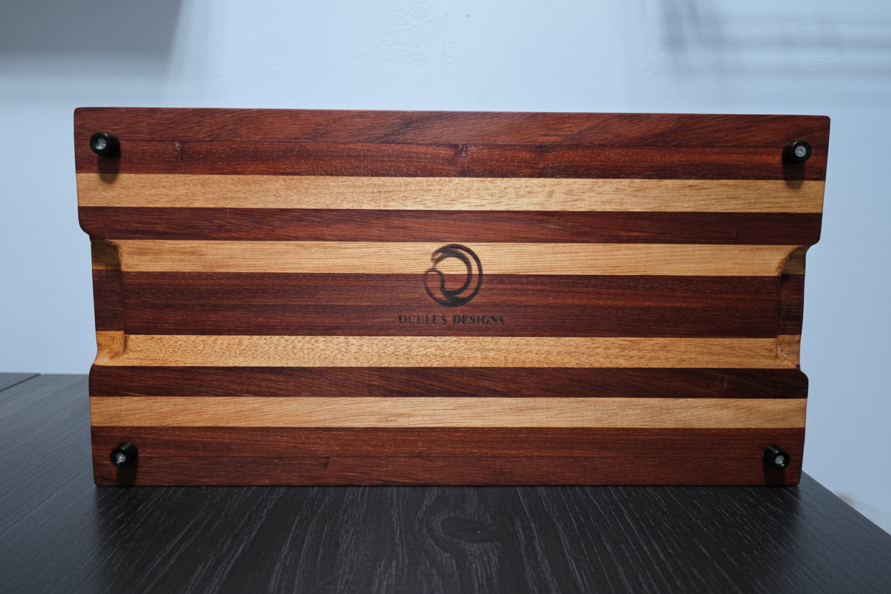 Small Cutting Board - Exotic Padauk and Okoume