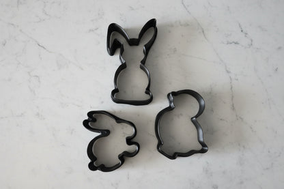 Easter Cookie Cutter Set of 3 - Black