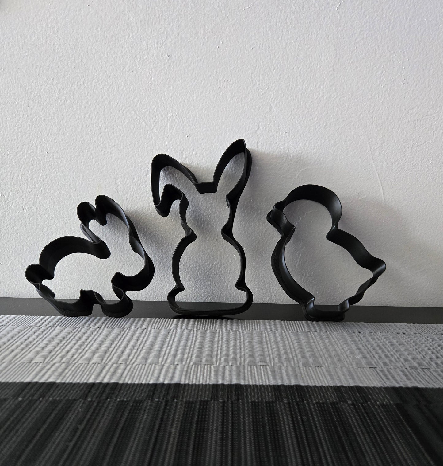 Easter Cookie Cutter Set of 3 - Black