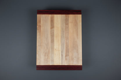 Premium Pull Out Cutting Board - Hard Maple with Exotic Padauk Header
