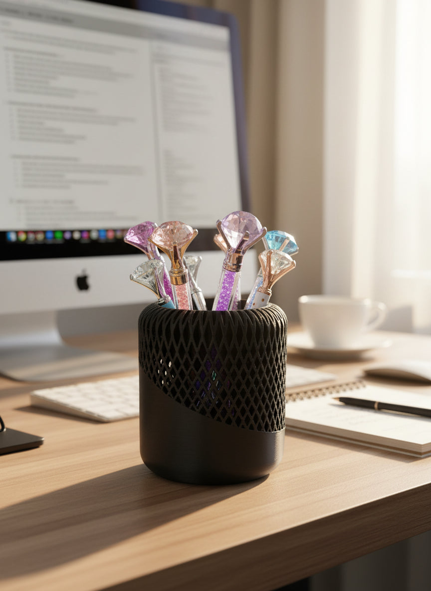 Japandi Pen Holder - Black