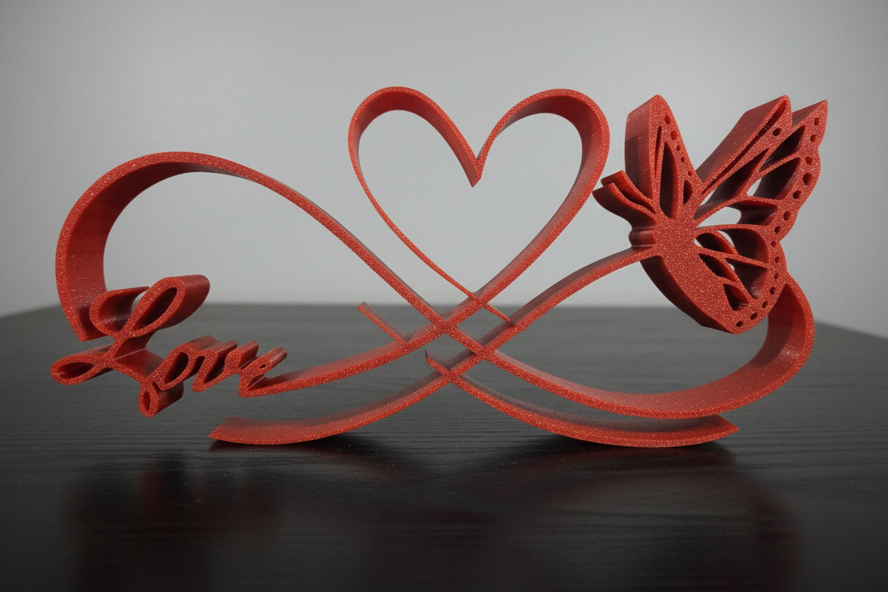 Infinity Love Sign with Butterfly